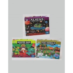 Jumbo 35 Piece Animal Floor Pu
