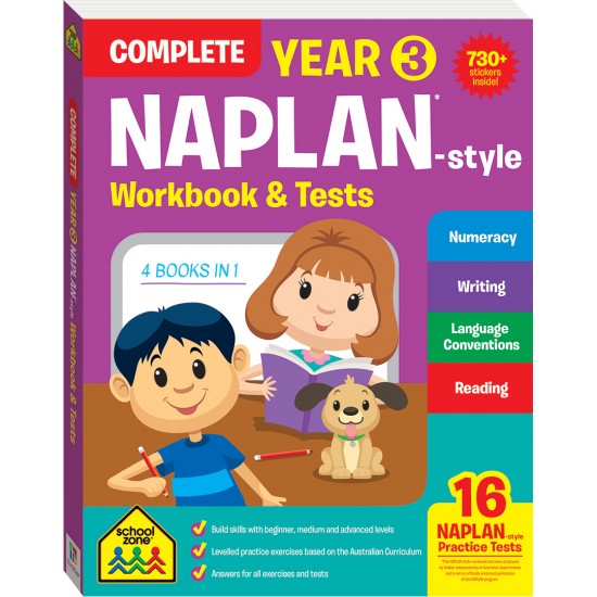 School Zone Workbook Year 3 Bind Up