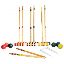 Complete Wooden Croquet Set