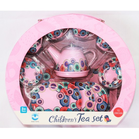 Kaleidoscope Flower Tea Set in Case