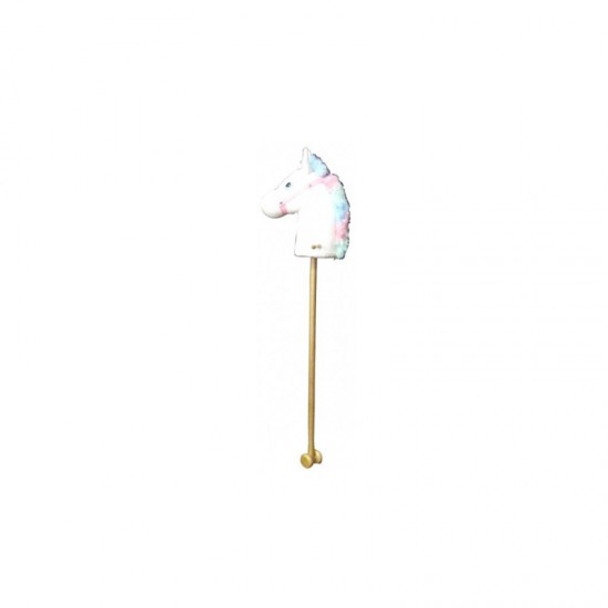 Rainbow Hobby Horse with Wheels