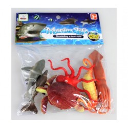 6pcs Bag Of Marine Animals