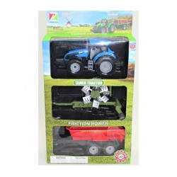 Tractor & 2 Trailer Play Set