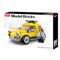 Model Bricks Yellow Car