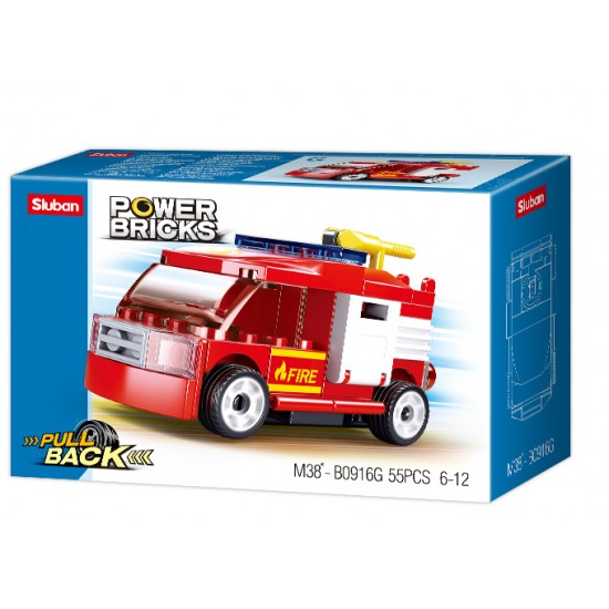 Power Bricks Pull Back Car Fire