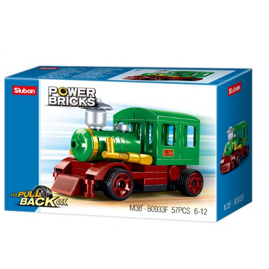 Power Bricks Pull Back Train